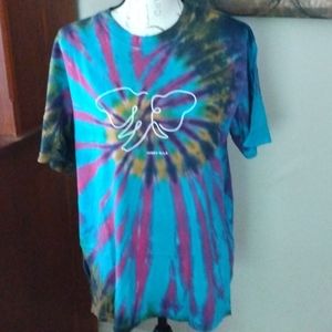 Ivory Ella Feather Tie-Dye Mayian Oversized